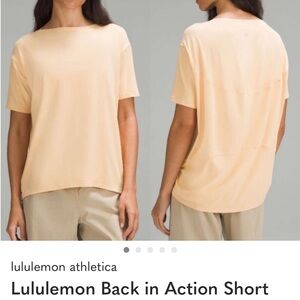 lululemon athletica Apricot Short Sleeve Tee